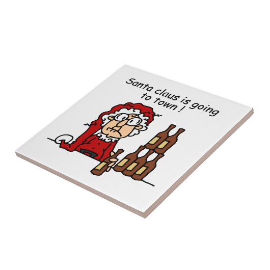 Der Weihnachtsmann geht in die Stadt Fliese (Seite)