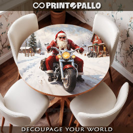 Der Weihnachtsmann geht nach Weihnachten in den Ur Seidenpapier