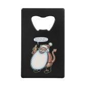 Der Weihnachtsmann Geldbeutel Flaschenöffner (Vorderseite)