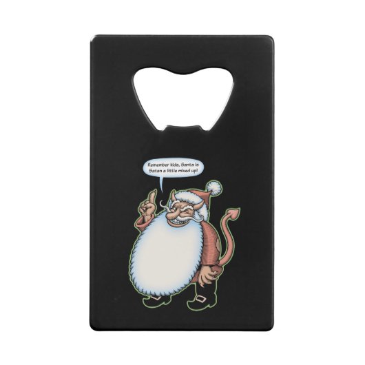 Der Weihnachtsmann Geldbeutel Flaschenöffner (Rückseite)