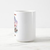 Der Weihnachtsmann genießt einen warmen Drink am F Kaffeetasse (Mittel)