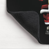 Der Weihnachtsmann gibt den Finger Mousepad (Ecke)