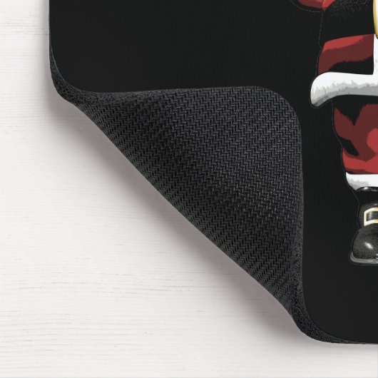 Der Weihnachtsmann gibt den Finger Mousepad (Ecke)