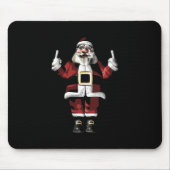 Der Weihnachtsmann gibt den Finger Mousepad (Vorne)