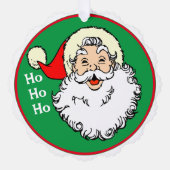 Der Weihnachtsmann gibt Niedliche Weihnachtsnamen  Ornament Karte (Vorderseite)