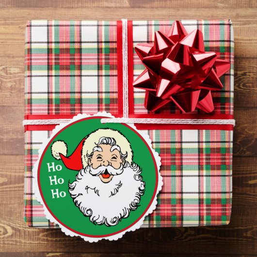 Der Weihnachtsmann gibt Niedliche Weihnachtsnamen  Ornament Karte (Insitu (Geschenk))