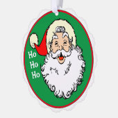 Der Weihnachtsmann gibt Niedliche Weihnachtsnamen  Ornament Karte (Links)