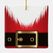 Der Weihnachtsmann glaubt an dich, Weihnachten Keramikornament (Rückseite)