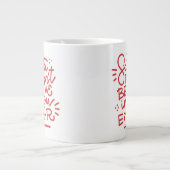 Der Weihnachtsmann glaubt auch nicht an dich Jumbo-Tasse (Vorderseite)