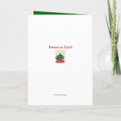 Der Weihnachtsmann glaubt Weihnachtskarte Feiertagskarte (Rückseite)