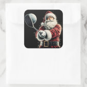 Der Weihnachtsmann Golf im Tessin Quadratischer Aufkleber (Tasche)