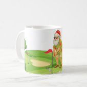 Der Weihnachtsmann golft Weihnachten im Juli Kaffeetasse (Vorderseite Links)