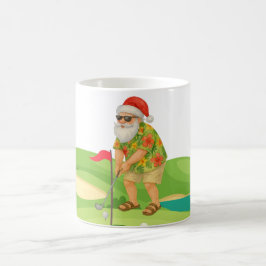 Der Weihnachtsmann golft Weihnachten im Juli Kaffeetasse