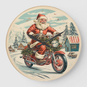 Der Weihnachtsmann Große Wanduhr
