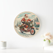 Der Weihnachtsmann Große Wanduhr (Zuhause)