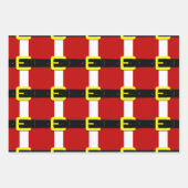 Der Weihnachtsmann gürtet rot gelb und weiß Geschenkpapier Set (Vorderseite 2)