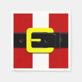 Der Weihnachtsmann gürtet rot gelb und weiß Serviette (Vorderseite)