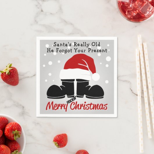 Der Weihnachtsmann hat das Papier Napkin wirklich Serviette (Beispiel)