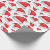 Der Weihnachtsmann hat dieses Muster. Weihnachten  Geschenkpapier (Ecke)