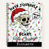 Der Weihnachtsmann hat ein Beängstigendes Weihnach Notizblock (Vorderseite)