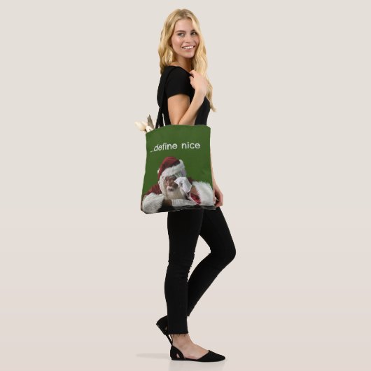 Der Weihnachtsmann hat ein bisschen Spaß Tasche (Am Model)