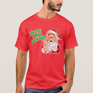 Der Weihnachtsmann hat ein großes Paket T-Shirt
