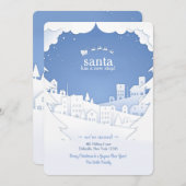 Der Weihnachtsmann hat eine neue Aufenthaltskarte Einladung (Vorne/Hinten)