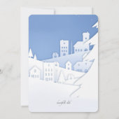 Der Weihnachtsmann hat eine neue Aufenthaltskarte Einladung (Rückseite)