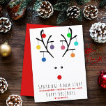 Der Weihnachtsmann hat einen neuen Halt! Moderner  Feiertagskarte<br><div class="desc">Schicken Sie eine Weihnachtsbotschaft und lass Ihren Lieben,  dass Sie diese Ferienzeit verschoben haben. Das Design ist leicht mit Ihrer eigenen Formulierung zu personalisieren und Ihre Familie und Freunde werden begeistert sein,  wenn sie diese fantastische Änderung der Adresse Urlaubskarten erhalten.</div>