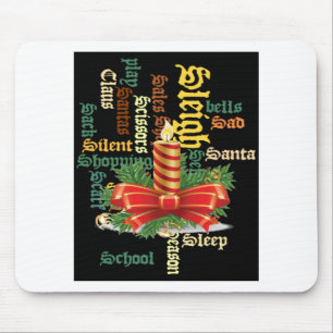 Der Weihnachtsmann hat einen schönen Tag und eine Mousepad