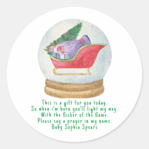 Der Weihnachtsmann hat geschlafen. Gebetskandal Runder Aufkleber