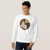 Der Weihnachtsmann hat zwei Bichon Frise Sweatshirt (Vorne ganz)