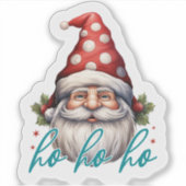 Der Weihnachtsmann im festlichen Weihnachtsgebäck Aufkleber (Vorderseite)