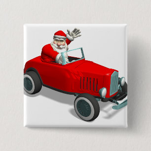 Der Weihnachtsmann im Frisierte Auto Button