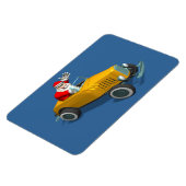 Der Weihnachtsmann im gelben Frisierte Auto Magnet (Linke Seite)