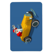 Der Weihnachtsmann im gelben Frisierte Auto Magnet (Vertikal)