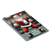 Der Weihnachtsmann im Gym Notizblock (Rechte Seite)