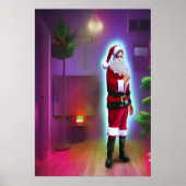 Der Weihnachtsmann im Haus | AI Art Poster (Vorne)