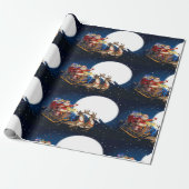 Der Weihnachtsmann im Himmel Geschenkpapier (Ungerollt)