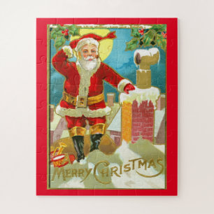 Der Weihnachtsmann im Kamin Puzzle