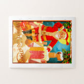Der Weihnachtsmann im Kamin Puzzle (Horizontal)