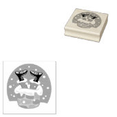 Der Weihnachtsmann im Schornstein Gummistempel (Stempel)