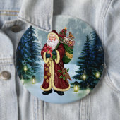Der Weihnachtsmann im Wald Button (Beispiel)