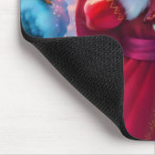 Der Weihnachtsmann im Wald Mousepad (Ecke)