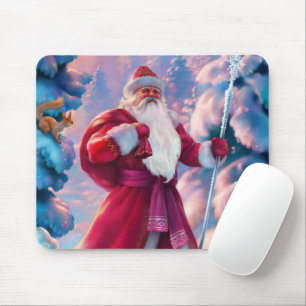 Der Weihnachtsmann im Wald Mousepad