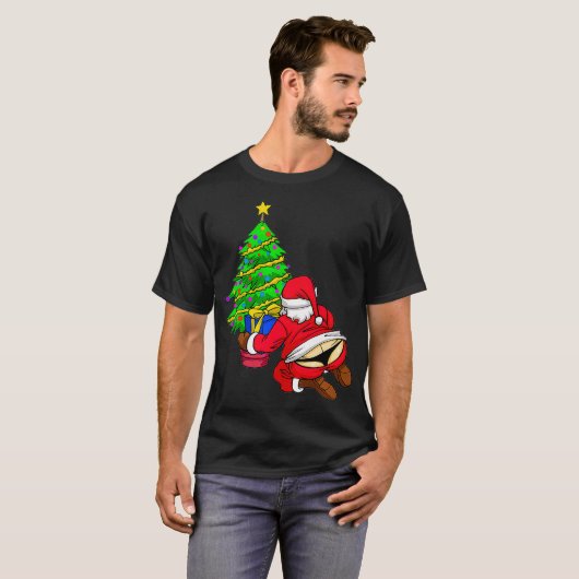 Der Weihnachtsmann im Weihnachtsgeschenk für Baum T-Shirt (Vorne ganz)