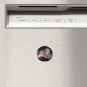 Der Weihnachtsmann im Weltraum Magnet (In Situ (Geschirrspüler))