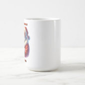 Der Weihnachtsmann im Winter zum Feiern Kaffeetasse (Mittel)