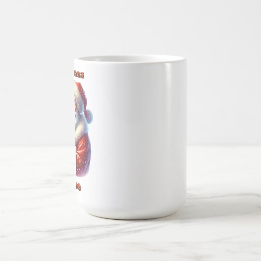 Der Weihnachtsmann im Winter zum Feiern Kaffeetasse (Mittel)