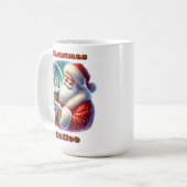 Der Weihnachtsmann im Winter zum Feiern Kaffeetasse (Vorderseite Links)